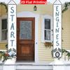 Happy Birthday Porch Sign Race Car Racing 1 Pair Polyester 30.48x179.83cm Indoor Outdoor Decor