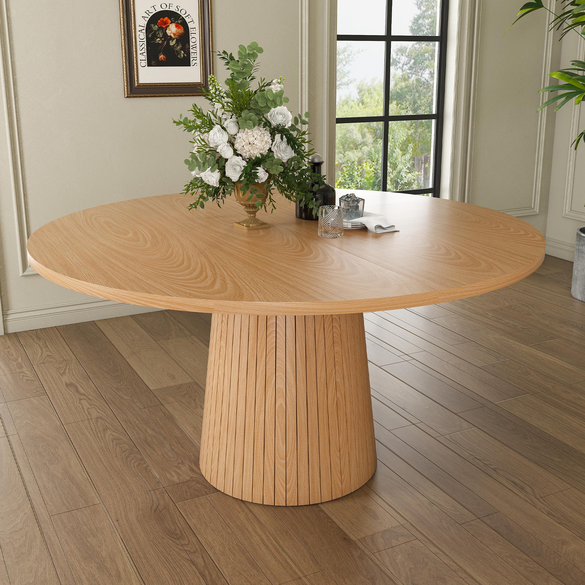 Apaļš virtuves galds 110 cm lauku
