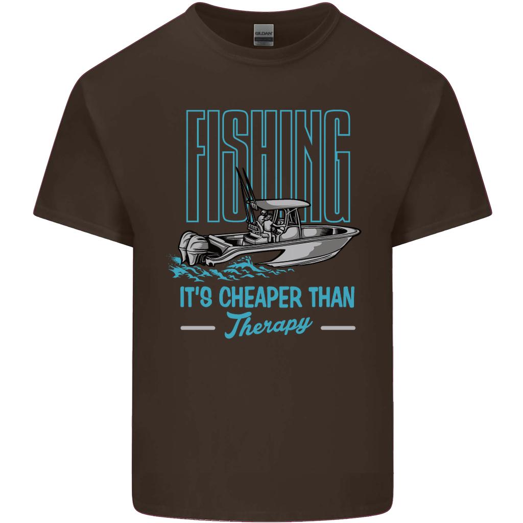 Fishing Its Cheaper Than Therapy FisherUnisex Unisexs Light Cotton TShirt