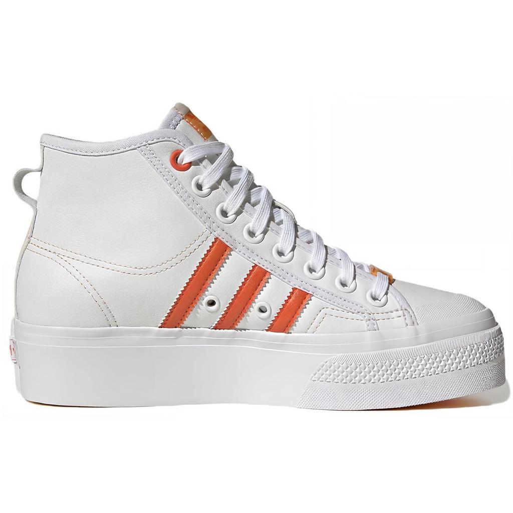 adidas Wmns Nizza Plateforme Mi-haute Vegan 'White Bliss Orange' Femme GY1897