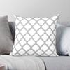 Moroccan Quatrefoil Lattice Square Pillowcase Polyester Linen Velvet Printed Zip Decorative Throw Pillow Case Car Cushion Cover