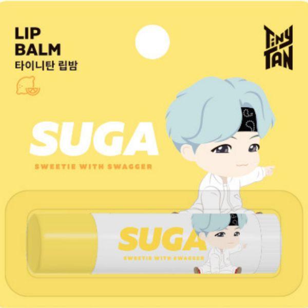 Monami TinyTAN BTS Lip Balm Flavor Moisturizing Lip Care 4g, SUGA-Lemon