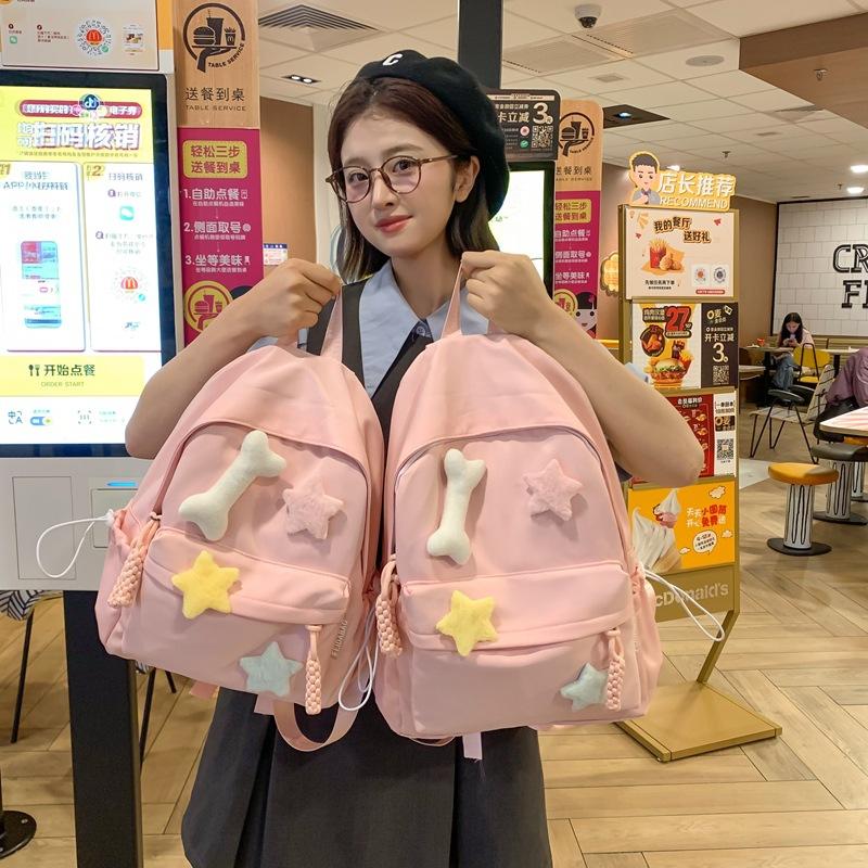 schoolbag schoolbag girls junior high school high school students simple popular backpack lightweight college style girl backpack