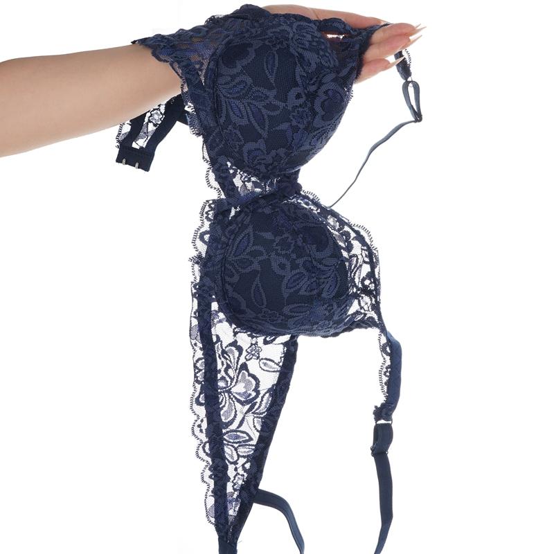 Sexy Krajkové Podprsenky s Kosticemi pro Ženy Dámské Spodní Prádlo Push Up Podprsenka Dámské Spodní Prádlo s Kosticemi