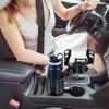 Car Cup Holder Expander, Universal 2 in 1 Large Cupholder Expander Adapter for Car with Adjustable Base, Fits Large Bottles, Snack, Drinks Cups,