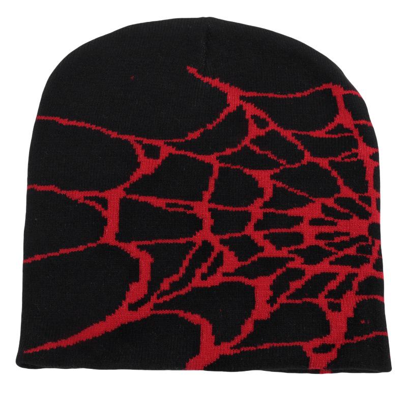 Unisex Spider Web Knit Hat: Warm, Windproof Autumn/Winter Fashion Beanie
