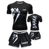 Men Quick Dry Breathable Cycling Jersey Set Short Sleeve Training Suit Gym Workout Riding