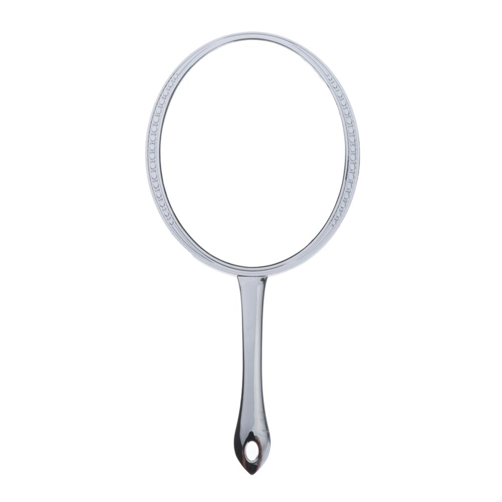 Handheld Cosmetic Shaving Mirror Hand Beauty Vanity Single Side Mirror