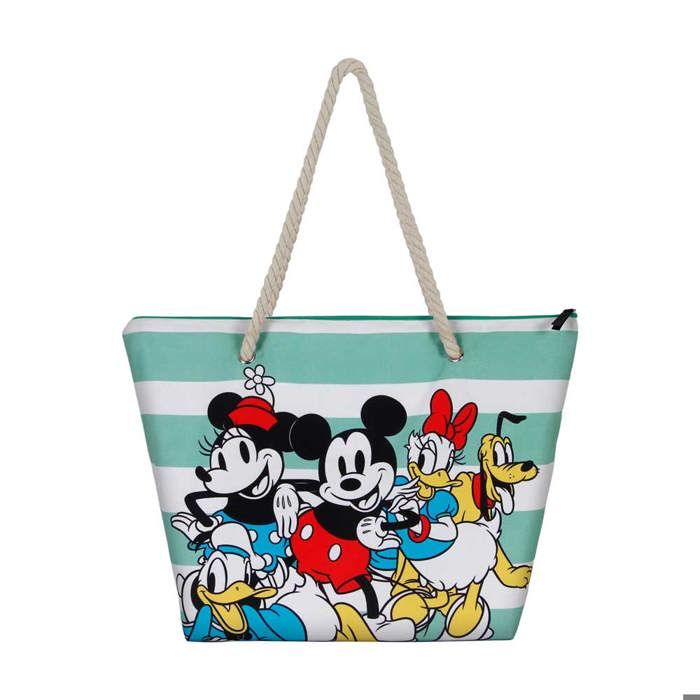 Sac de Plage Soleil - Disney Mickey Mouse Together - Bleu - Taille Unique
