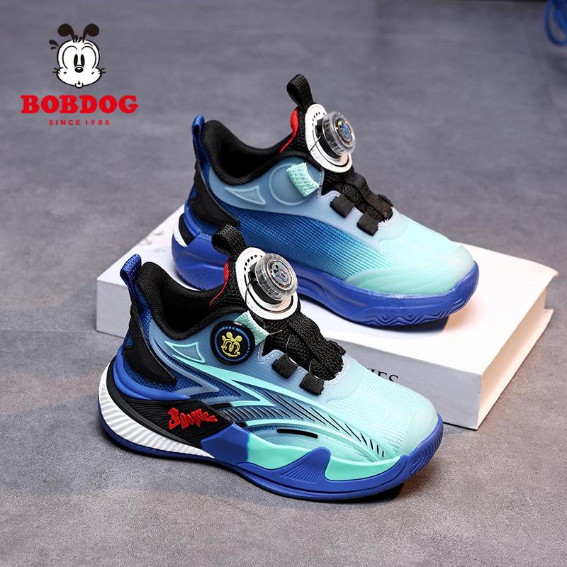 Babu Bean Students Boys Basketball Shoes Autumn New 2025 Versatile Trend Non-slip Children's Sports Shoes