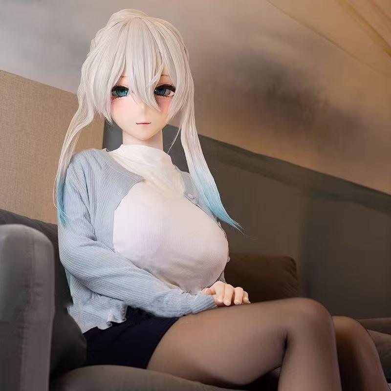 100cm Men's Sex Doll Anime With Skeleton Japanese Style Big Breast Masturbation Cup Erotic Sex Toy