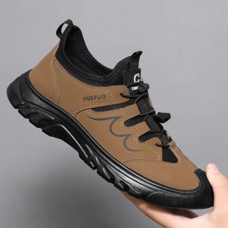Autumn and winter new men's shoes single cotton fashion outdoor casual shoes mountaineering shoes simple trend tooling shoes a piece