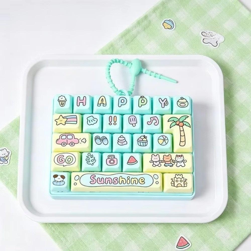 Wooden Fish Design Electronic Keyboard Toy Children's Hanging Ornament For Children