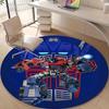 1pc Transformers1 Design Printed Area Round Carpet for Bedroom Living Room Home Decor Rugs Mat Non Slip Mat Rug for Bedside
