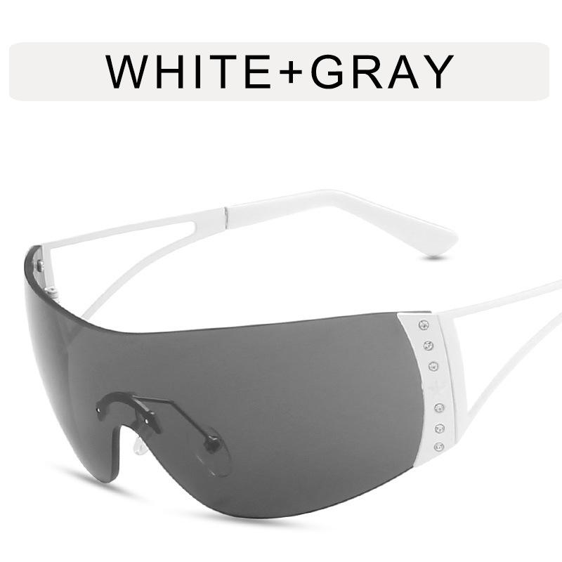 Future Technology Style Sunglasses Women Punk Y2K Hip Hop UV Protection Sun glasses Women Stage Performance Female Sunglass