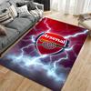 "Tappeto con Logo Arsenal con Design a Fulmine per Decorazione Soggiorno" Adatto per l'uso come antiscivolo per divani del soggiorno e della camera da letto