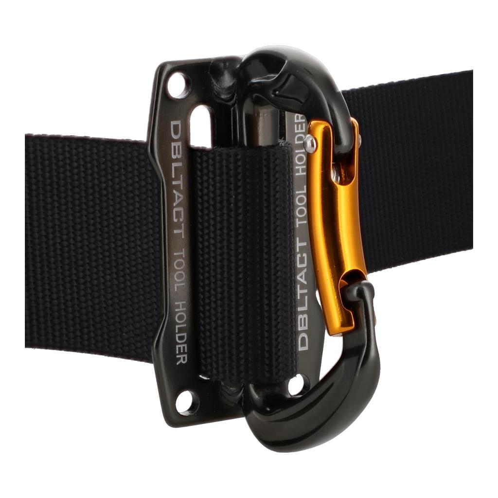 Sankyo Corporation DBLTACT Karabiner Werkzeughalter Geschmiedetes Aluminium Gunmetal <Gebogener Schnapper> Hochfest DT-AHS-G
