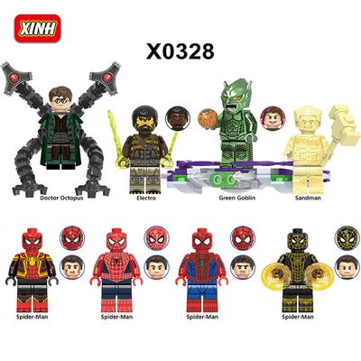 Assembled Building Block Marvel Super Hero Spider-man Minifigure Children Educational Toy