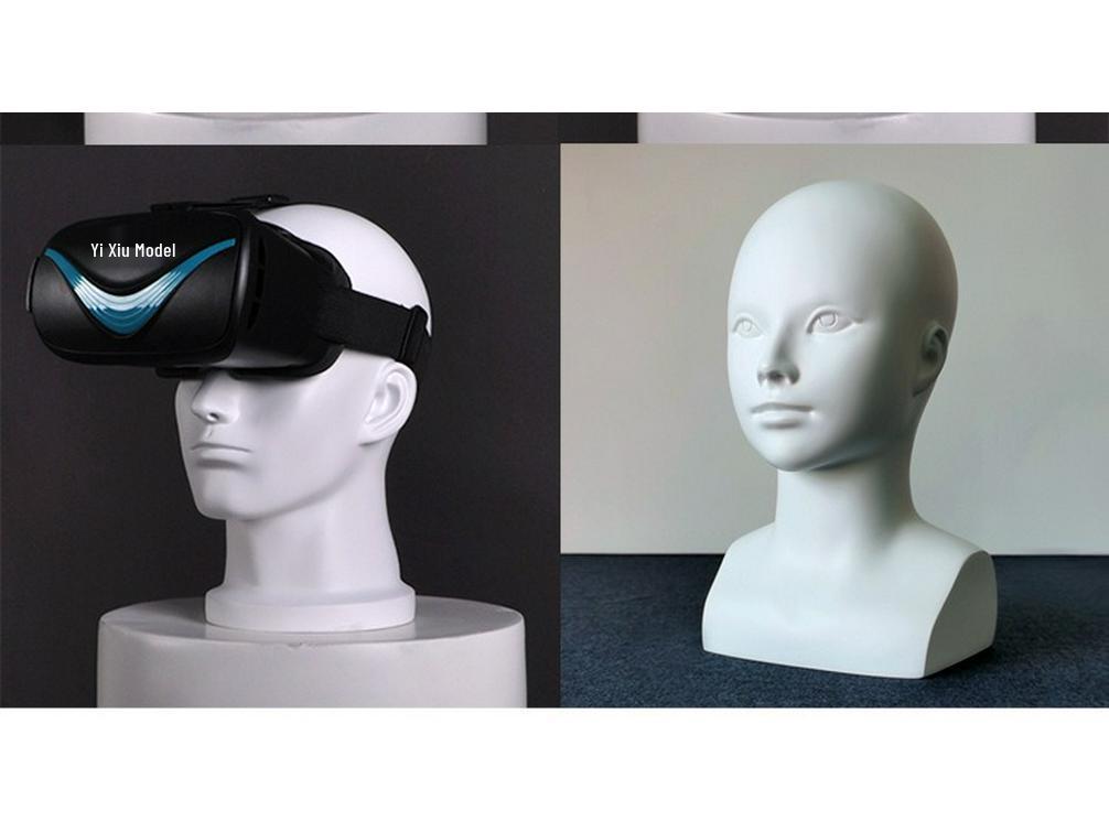 Male Mannequin Head with Shoulders for Hat, Wig, and Eyewear Display