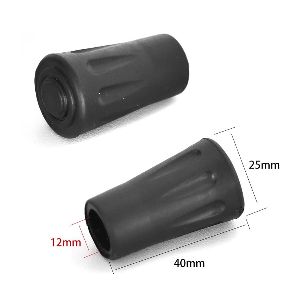 [ALLVD] Trekking Pole Rubber Cap Replacement Rubber Cap Climbing/Skiing/Walking/Hiking Anti-Slip