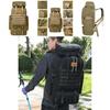 80l Tactical Canvas Backpack For Camping And Hiking With Scratchresistant Material And Multipocket Design