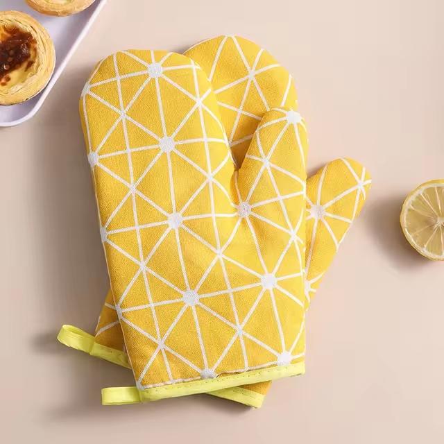 Insulated Gloves Heat-resistant Microwave Gloves Heat-resistant Kitchen Oven Gloves Anti Slip Wear-resistant Baking Gloves