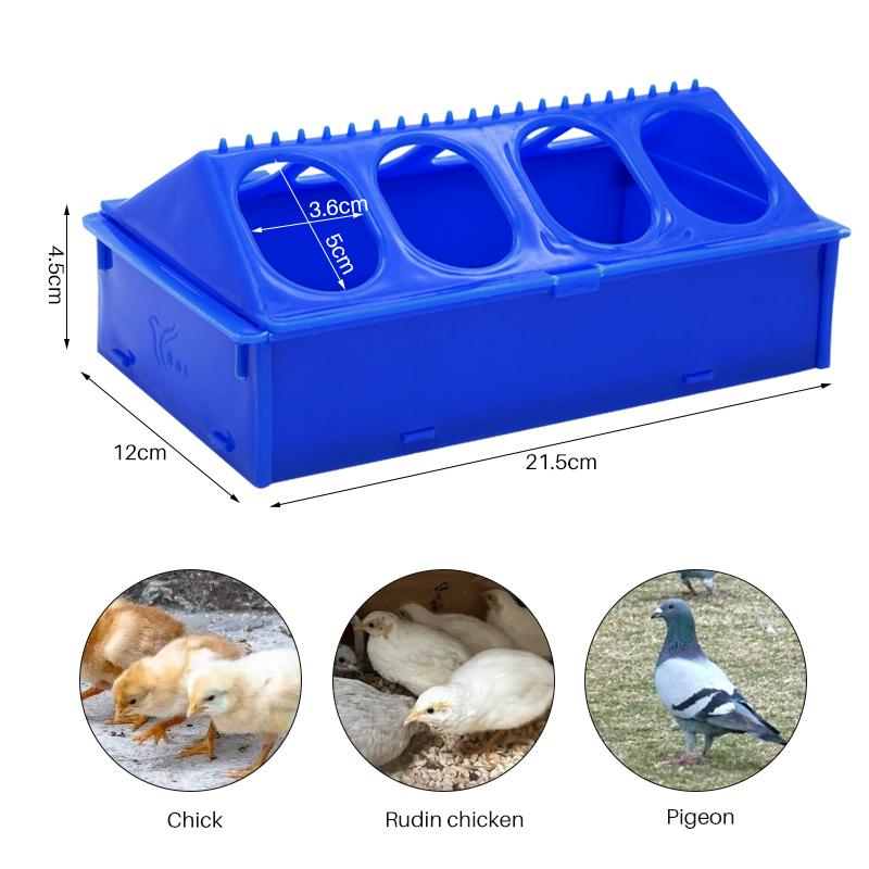 Thickened Bird Pigeon Feeder Trough Poultry Feeding Bowl Chicken Chick Food Water Fountain Slot Container Food Dispenser Tools