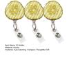 Pickle Retractable Badge Reels ID Holder with Strong Metal Clip Anti-slip Badge Holder for Work Badges Keys Bus Cards Access Cards
