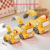 Cute Cartoon Fire Truck Excavator Plush Toy Soft Stuffed Car Pillow For Birthday Gift  Building Construction Toys Creativity