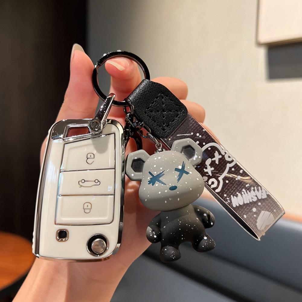 Durable for VW Key Holder for Golf Polo Passat Tiguan Lavida Bora Sagitar Troc Tuyue Lamando Protective Cover