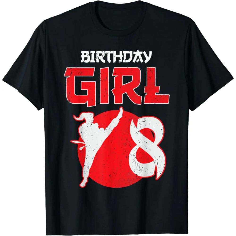 

Karate Taekwondo 8 Years Old Birthday Martial Arts Girls T-Shirt XXXXXL