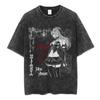 Death Note Ryuk Yagami Light Vintage Washed T Shirt Oversized Women Men Cotton Tshirt Fashion Short Sleeve Tshirts Streetwear