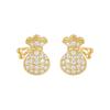 S925 Silver Needle Money Bag Small Earring Delicate Earrings for Women Luxury Accessories