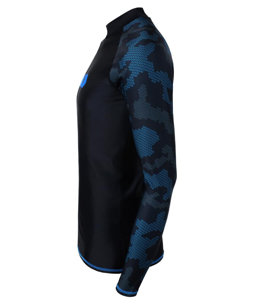 Nigseuwon Men'S Rash Guard Swimsuit Top Nsm-Rg315Bl