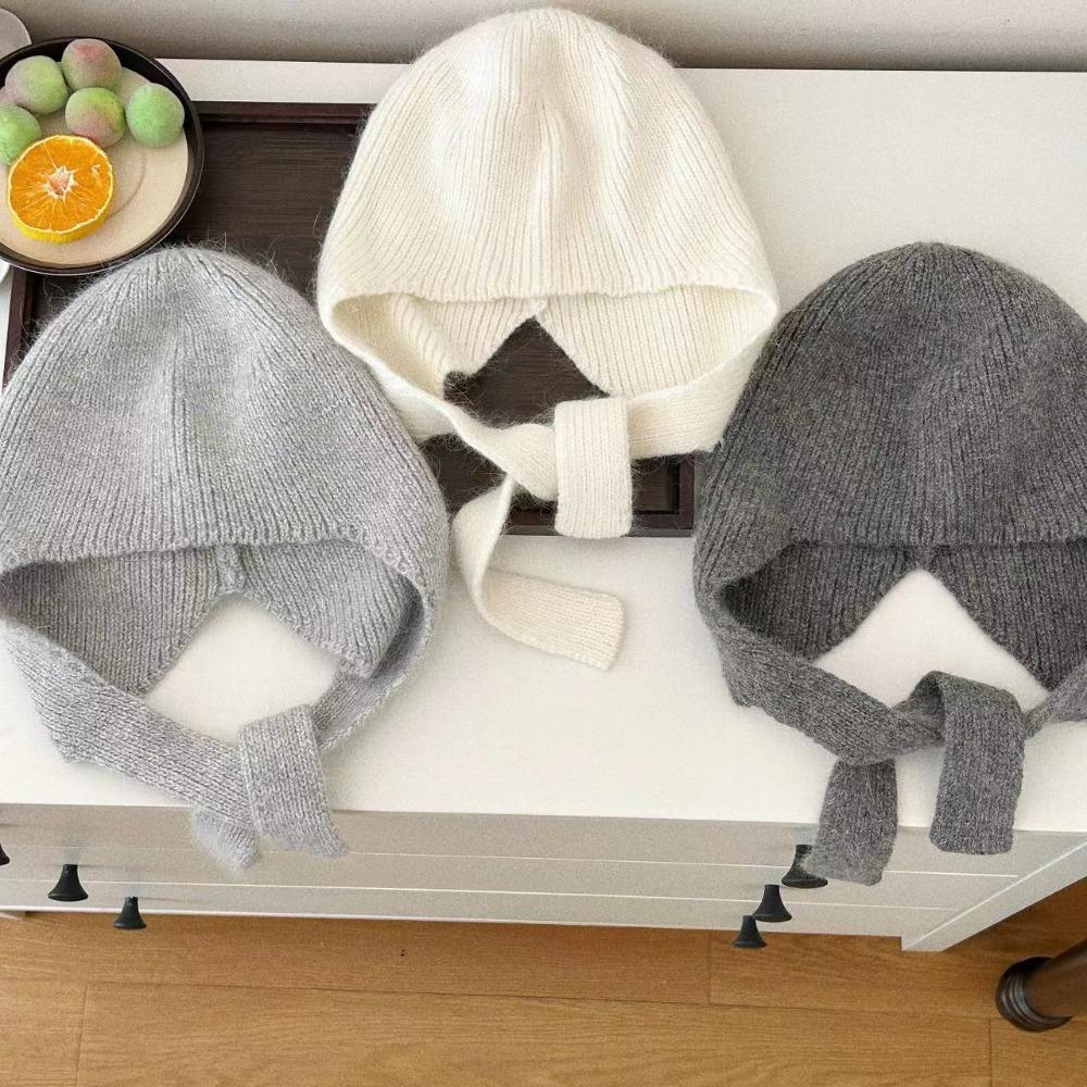 Ear Flaps Knitted Hat Keep Warm Ear Protection Hat New Winter Beanie Cap for Women