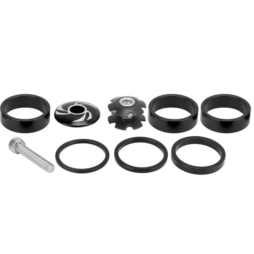 9Pcs Aluminium Alloy Bike Headset Spacer 28.6mm Easy Installation Bicycle Handlebar Stem Spacers Handlebar Stem Spacers