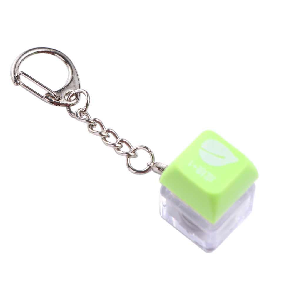 Luminous Fingertip Button Keychain Stress Relief Fidget Button Keycap Decompression Toy Finger Keyboard Antistress Fidget Toy
