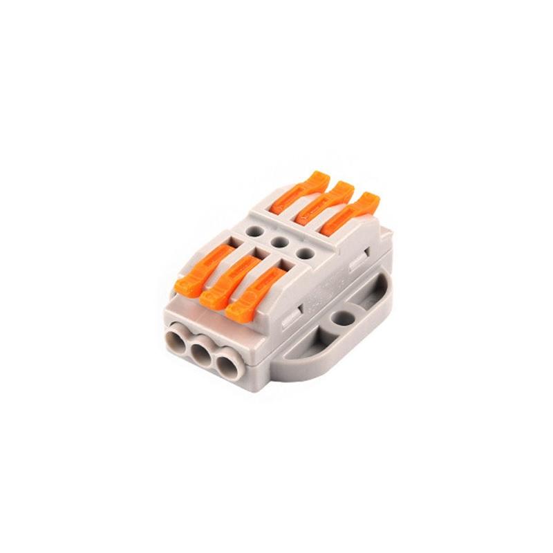 Cable Connector Orange Mini Quick Connector Universal Compact Cable Connector Household Wire Terminal Connector