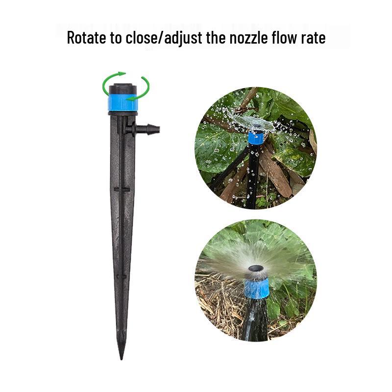 Garden Irrigation Sprinkler: 13.5cm Ground Plug 360° Spring Micro Sprayer