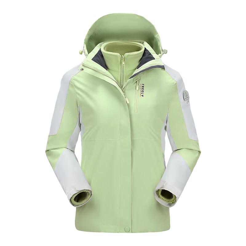 Huili Women s 3-in-1 Waterproof Windproof Hiking Jacket XL