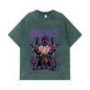 275 GSM Washed T-shirts 100% Cotton One Piece V65 Zoro Print Unisex Heavy Cotton T Shirt