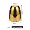 Electroplated Bullet Head Dice Cup - Drop-Resistant Nightclub/KTV Bar Sieve Cup