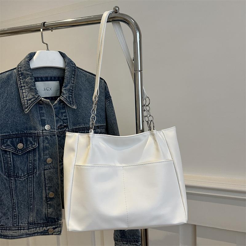 

Премиальная большая женская сумка 2025 года, модная сумка большой вместимости, сумка-тоут в стиле ретро на весну и лето