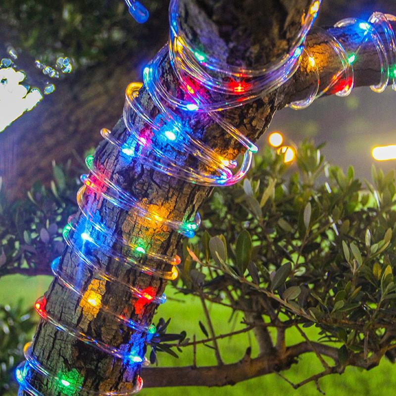 LED Solar Tube Lights: Outdoor Waterproof String & Decorative Holiday Lights for Camping & Atmosphere