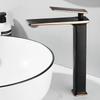 White Brass Basin Faucet Bathroom Sink Faucets Hot Cold Water Mixer Crane Deck Mounted Single Handle Hole Bath Kitchen Taps