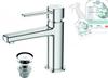 Invena GLAMOUR chrome washbasin tap BU-02-001 with free household vinegar gel