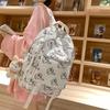 Korean Version of Small Fresh Printed Canvas Student Schoolbag New Early Autumn Backpack
