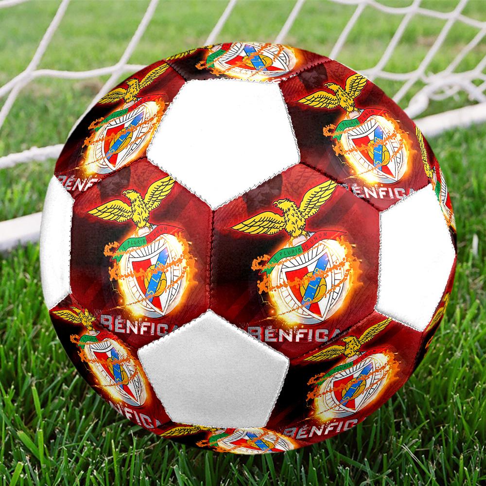 1PC S.L.B size 5 soccer ball PrahaIndoor Soccer Ball Colorful All Ages Machine Stitched PVC Competition Ready Durable High-Bounce