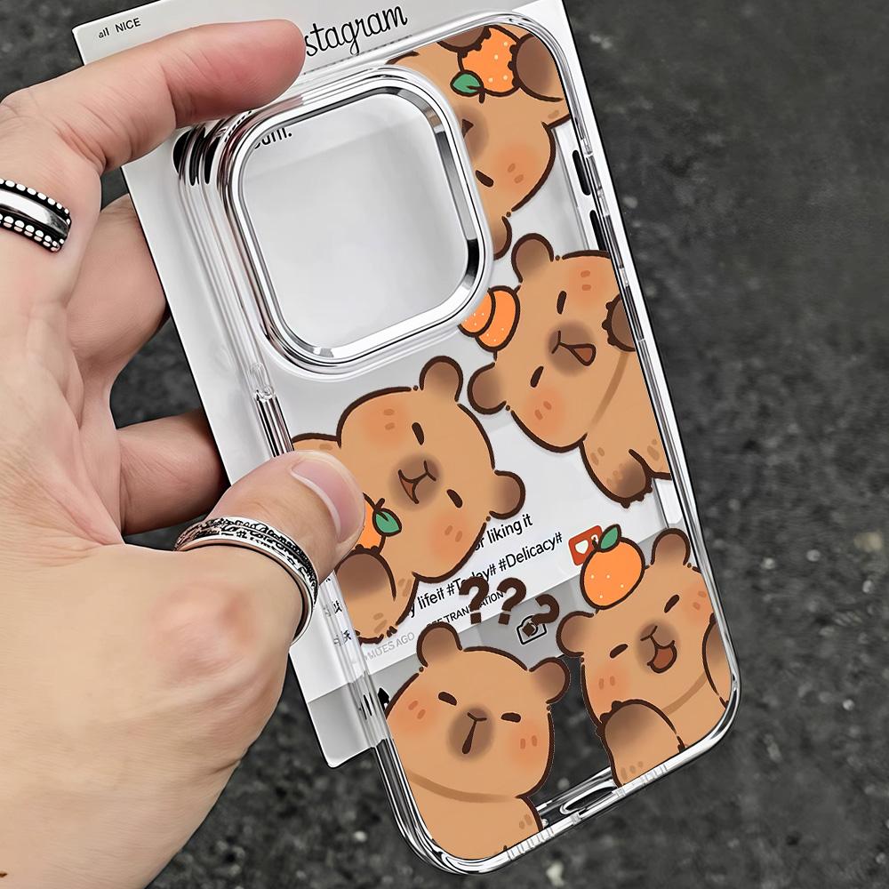 Cartoon Cute Capybaras Hot Phone Case For Xiaomi Redmi Note A5 A3 14 13 14c 13c 12 11 12s 12c 10c 10 9 Pro Plus 4G 5G Soft Cover