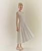 Ninakoseuta Knit Woven Mixed Dress_Ivory